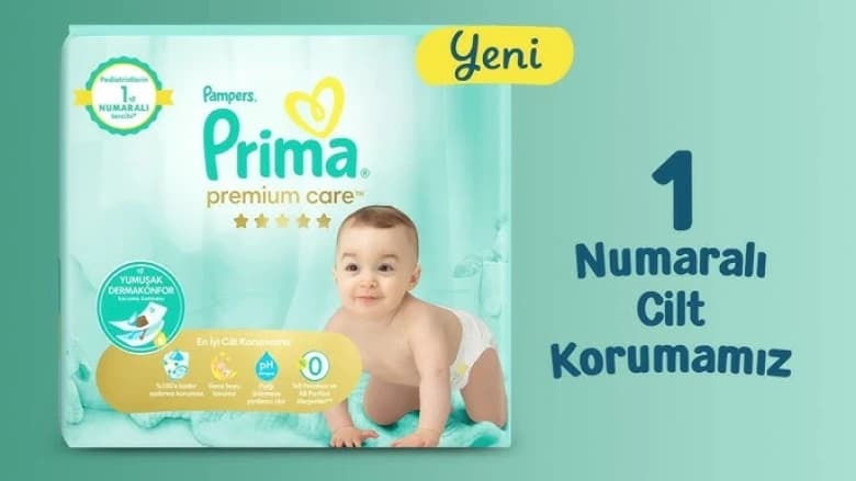 Prima bebek reklam Yüzü başvuru